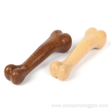 Bone Shape Pet Toys Beef Molar Training Wood